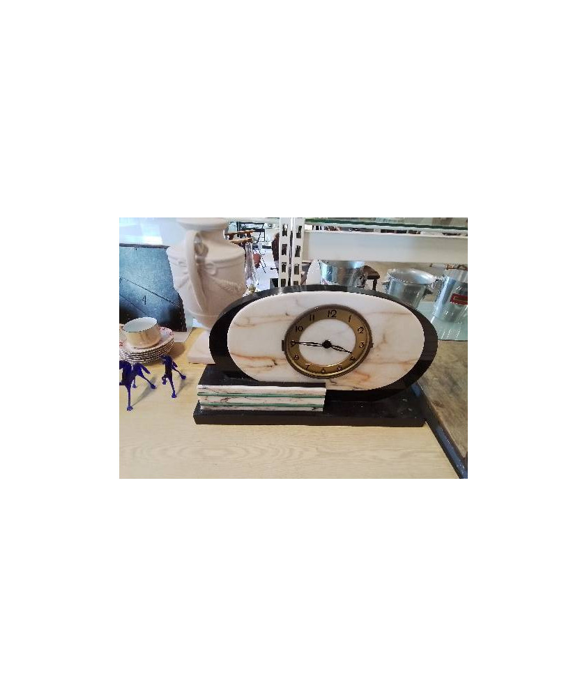 HORLOGE ART DÉCO MARBRE