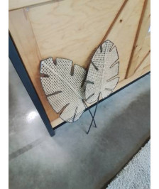 DÉCORATION MURAL FEUILLES MÉTAL 