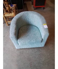 FAUTEUIL CLUB TISSU BLEU