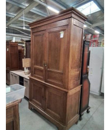 BUFFET 2 CORPS LOUIS PHILIPPE CHÊNE 4 PORTES