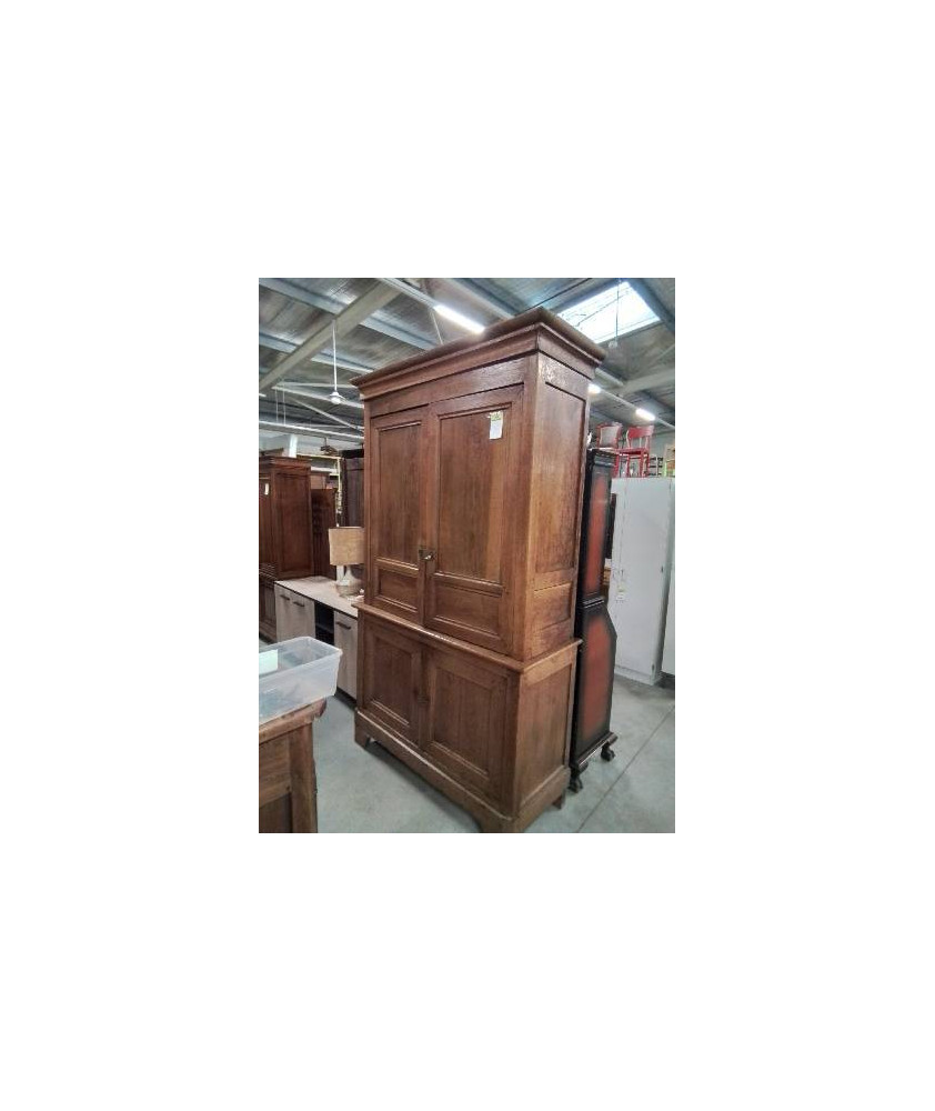 BUFFET 2 CORPS LOUIS PHILIPPE CHÊNE 4 PORTES