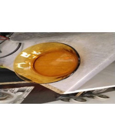 ASSIETTE CREUSE VERRE 