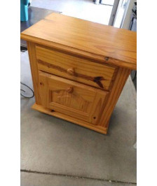 CHEVET PIN 1 TRAPPE 1 TIROIR 