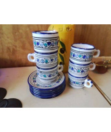 LOT DE 5 TASSES A CAFÉ AVEC SOUCOUPE 