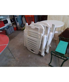 BAIN DE SOLEIL PVC BLANC