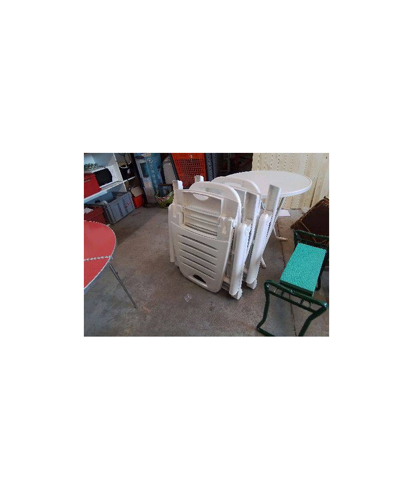 BAIN DE SOLEIL PVC BLANC