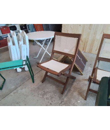 CHAISE DE TERRASE PLIANTE EN TECK