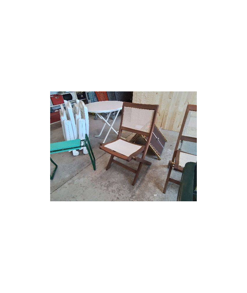 CHAISE DE TERRASE PLIANTE EN TECK