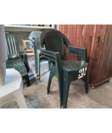 FAUTEUIL DE JARDIN  P.A.S. PVC VERT