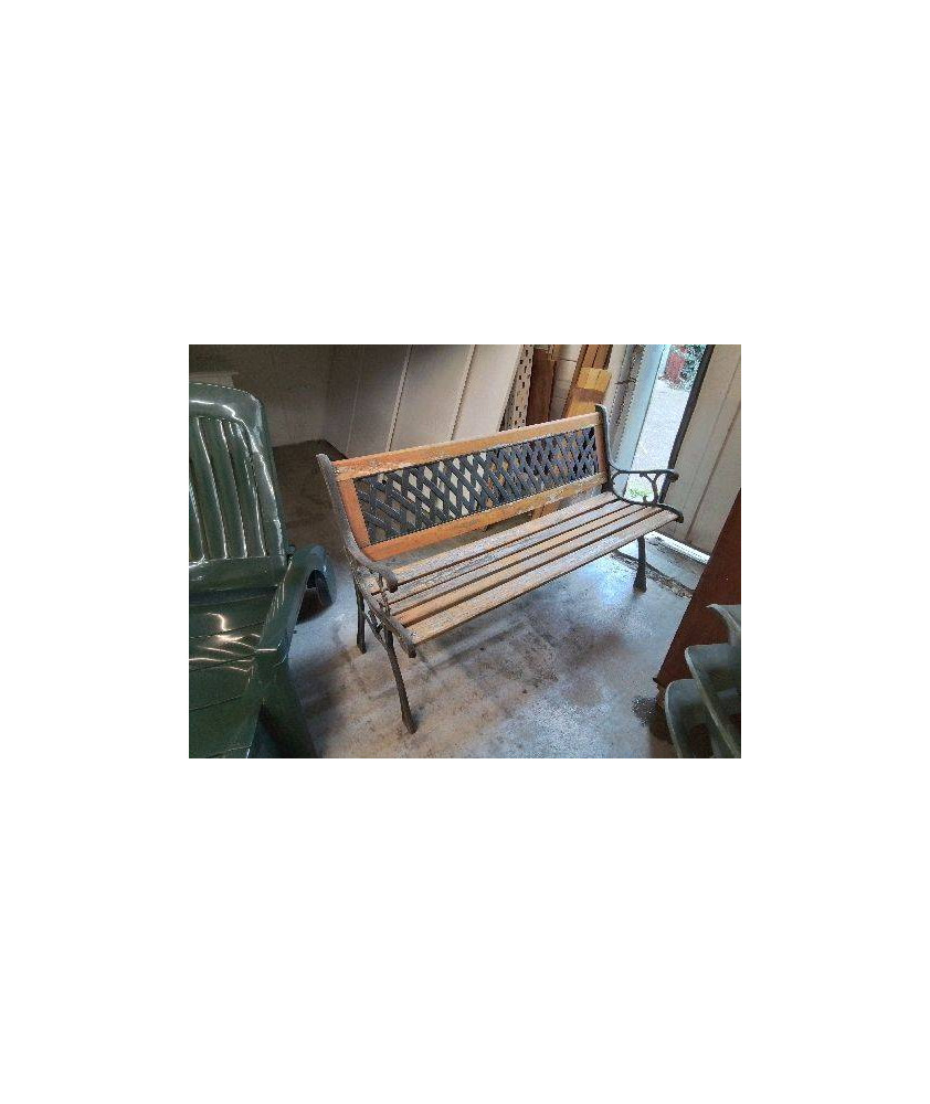 PETIT BANC DE JARDIN FONTE ET BOIS