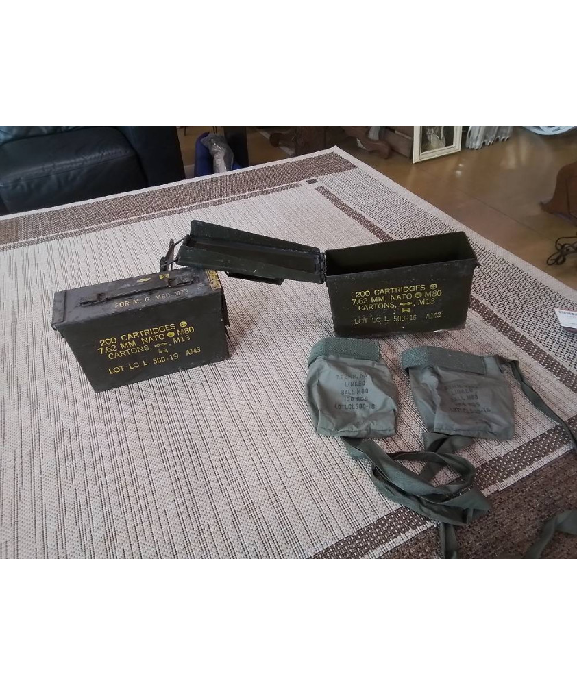BOITE DE MUNITIONS MÉTALLIQUE 