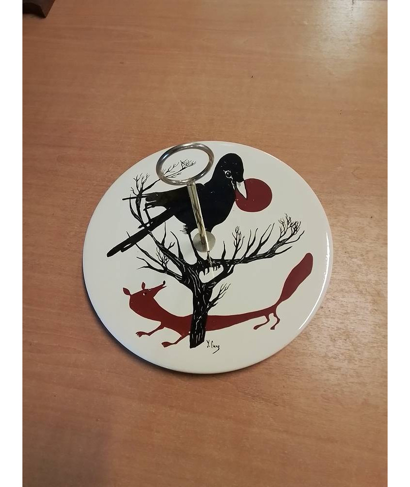 PLATEAU A FROMAGES LE CORBEAU ET LE RENARD SALINS YVES CUAZ