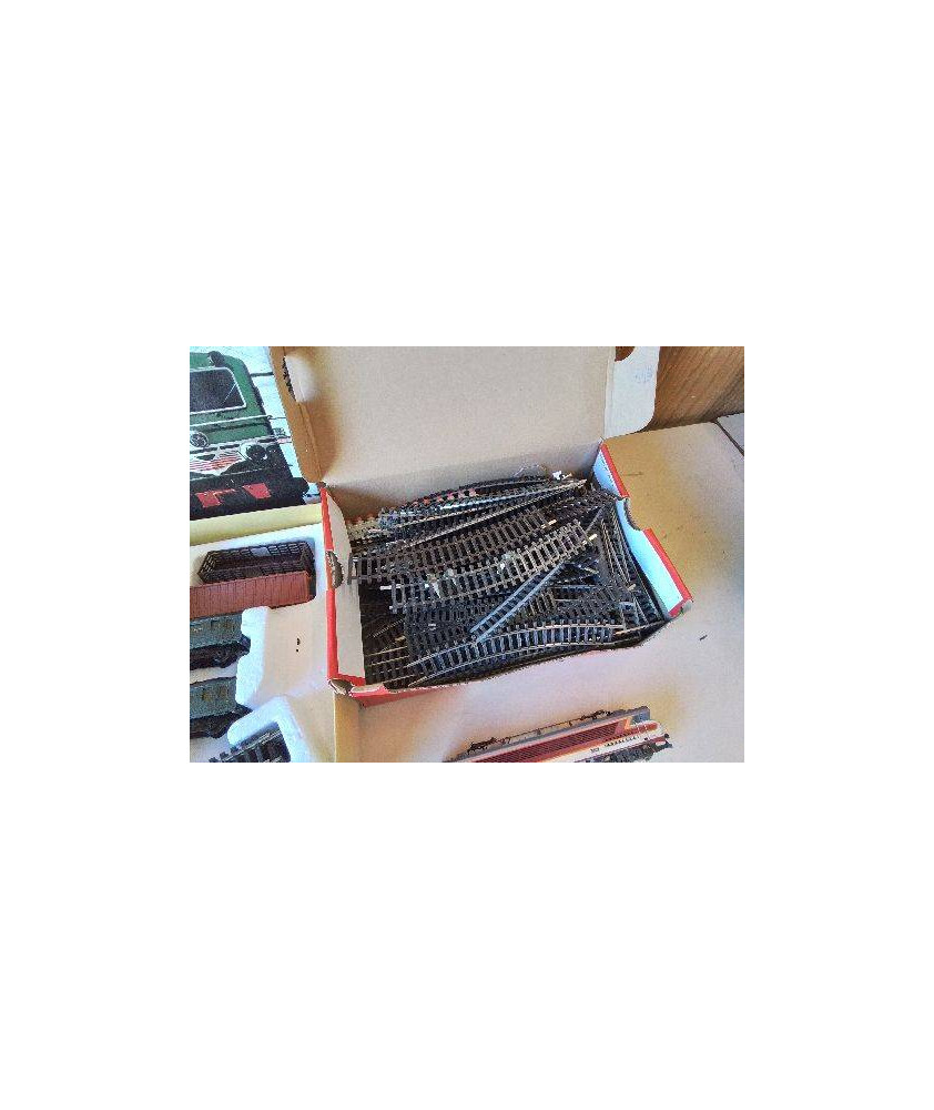 GROS LOT DE RAILS TRAIN MINIATURE