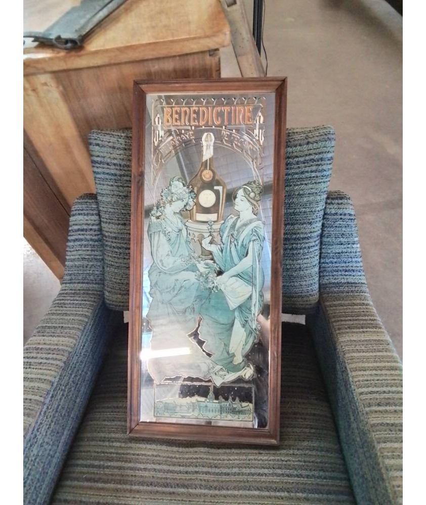 MIROIR RECTANGULAIRE BENEDICTINE 