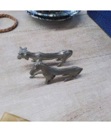 PAIRE DE SUJETS ANIMALIERS