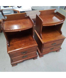 CHEVET 2 TIROIRS NICHE 