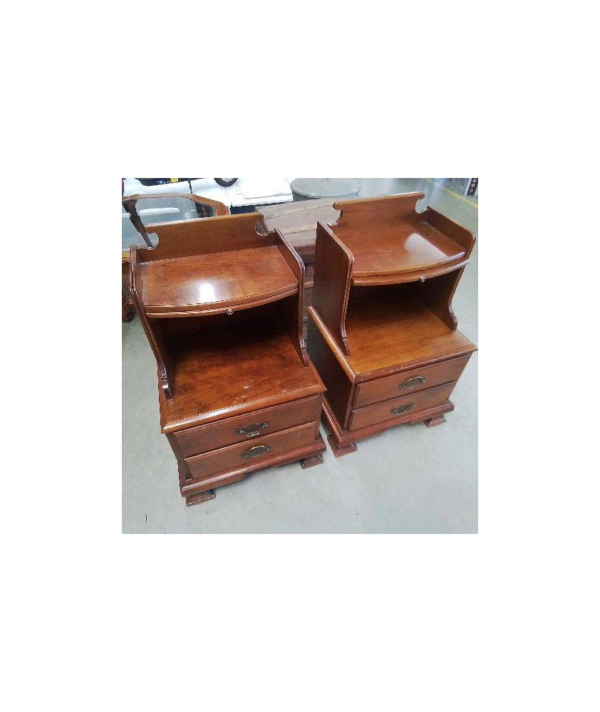 CHEVET 2 TIROIRS NICHE 