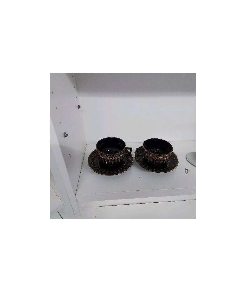 2 TASSES + 2 SOUCOUPES 