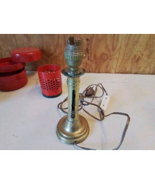 LAMPE PIED LAITON ANCIEN CHANDELIER 