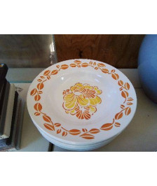 LOT DE 8 ASSIETTES MOTIF FLORAL 