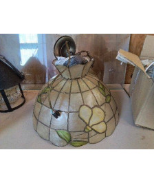 SUSPENSION NACRÉ MOTIF FLORAL 