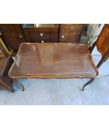 TABLE BASSE PLATEAU EN VERRE