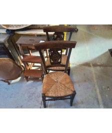 CHAISE PAILLÉE ART DECO 