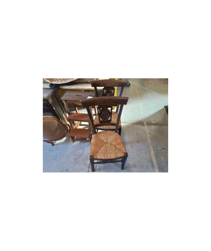 CHAISE PAILLÉE ART DECO 