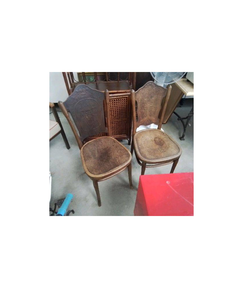 PAIRE DE CHAISES JACOB ET JOSEPH KOHN