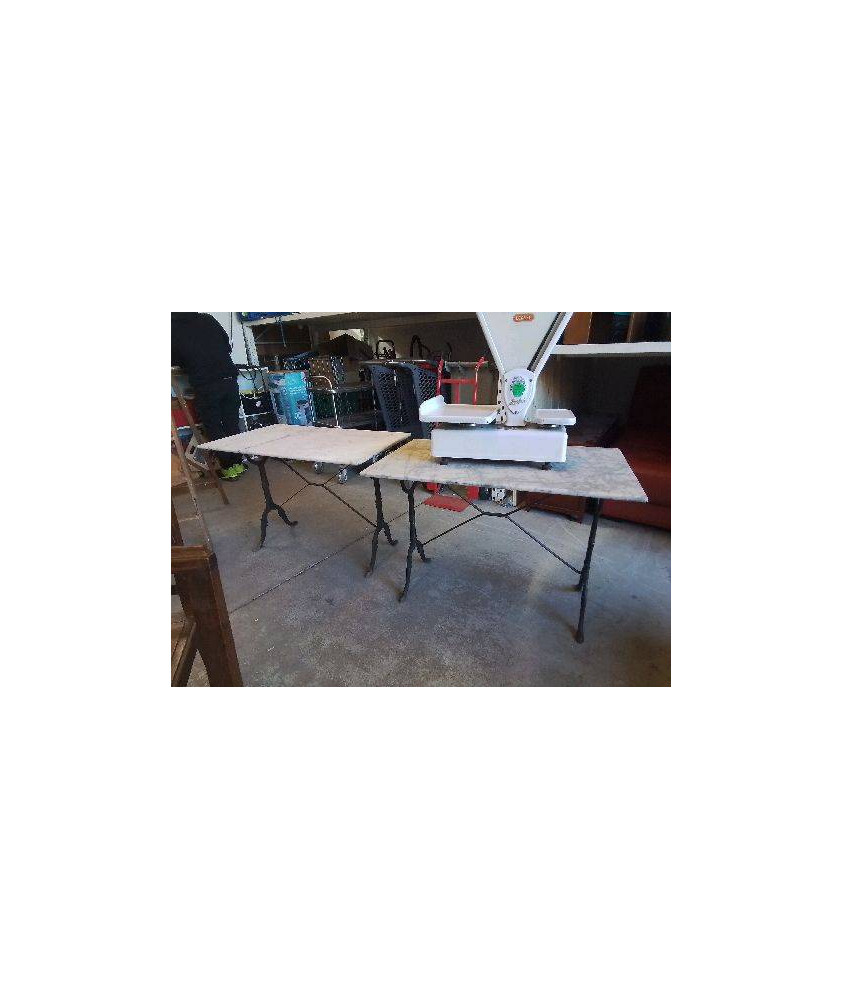 TABLE BISTROT FONTE/MARBRE