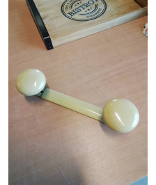 PORTE MANTEAU MURAL MÉTAL JAUNE ANNÉES 50