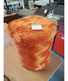 POUF COFFRE MOUMOUTE ORANGE ANNÉES 70