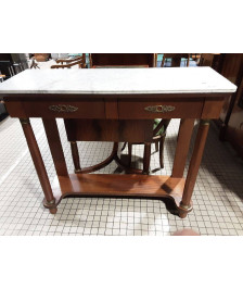 CONSOLE EMPIRE DESSUS MARBRE