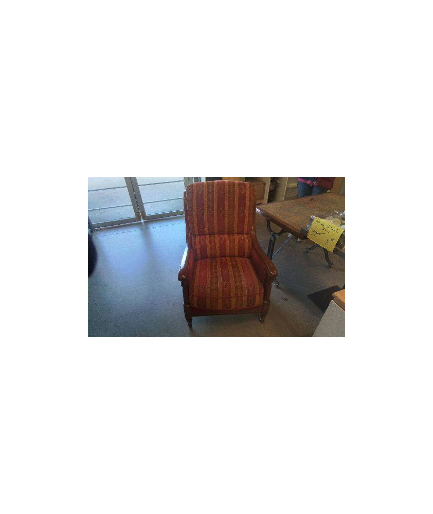FAUTEUIL BOIS TISSU