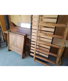 LIT ROULEAU EN NOYER 80X175