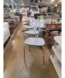 CHAISES FORMICA ACCOUDOIR 