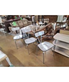 CHAISES FORMICA ACCOUDOIR 
