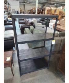 ÉTAGÈRE RESINE NOIR 4 TABLETTES 