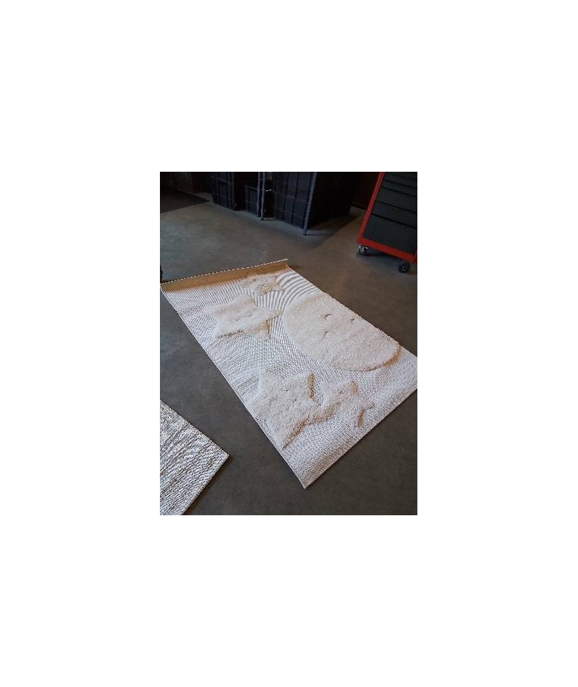 TAPIS ÉCRU AUX ETOILES 120X170CM