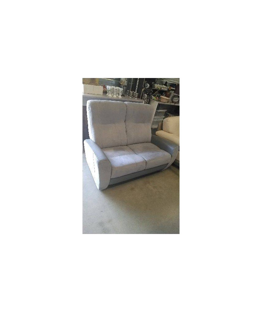 CANAPE GRIS BI MATIERE 