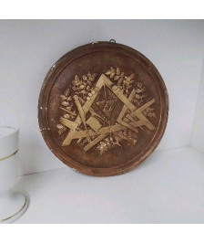 MACARON EN PLATRE FRANC-MAÇON 