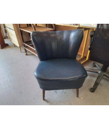 FAUTEUIL COCKTAIL ANNEE 70 SIMILICUIR