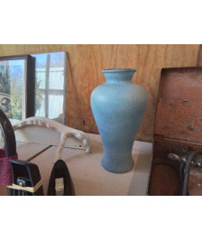 VASE EN VERRE BLEU