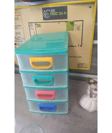 RANGEMENT 4 TIROIRS PLASTIQUE PM