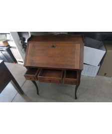 SECRETAIRE 3 TIROIRS CHENE 