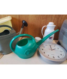 ARROSOIRE VERT MOTIF FLEUR