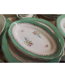 RAVIER MOTIF FLORAL EN PORCELAINE 