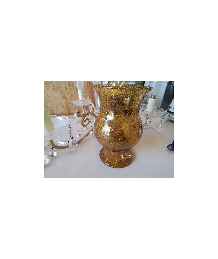 BOUGEOIR EN VERRE BULLÉ 