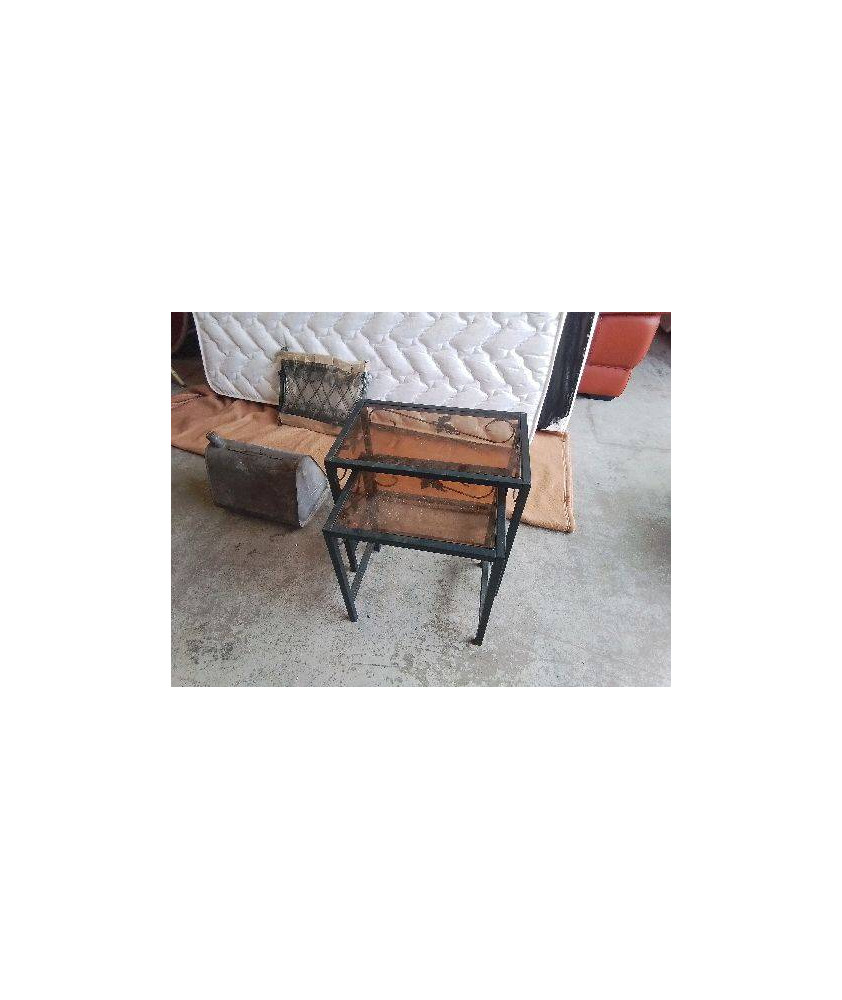 REPOSE PLANTE GIGOGNE VERT EN FER FORGÉ 