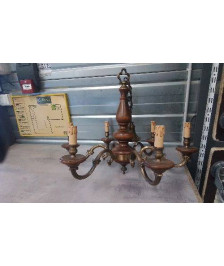 LUSTRE BOIS LAITON